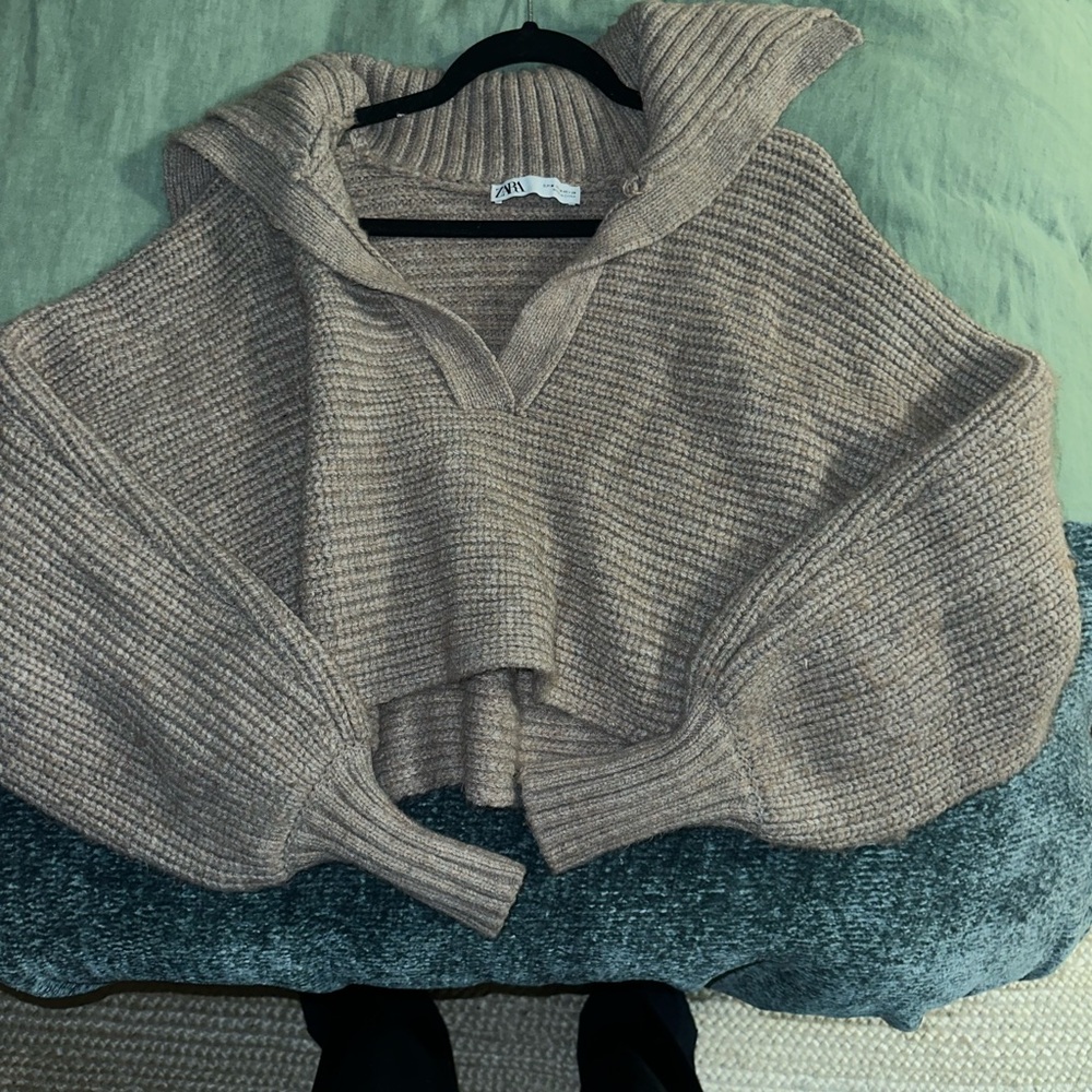 Cozy Beige Knit Sweater